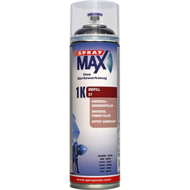 SprayMAX S UniFill wypełniacz w sprayu czarny 500ml