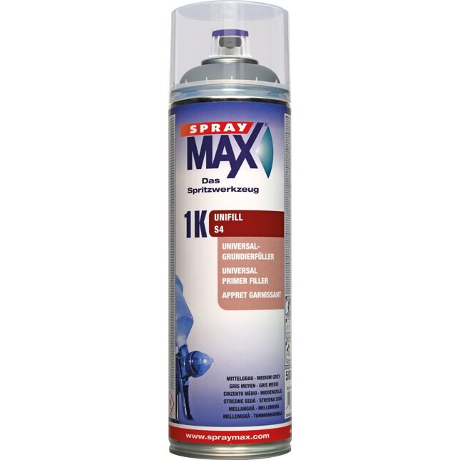 SprayMAX S4 UniFill wypełniacz w sprayu średnio szary 500ml